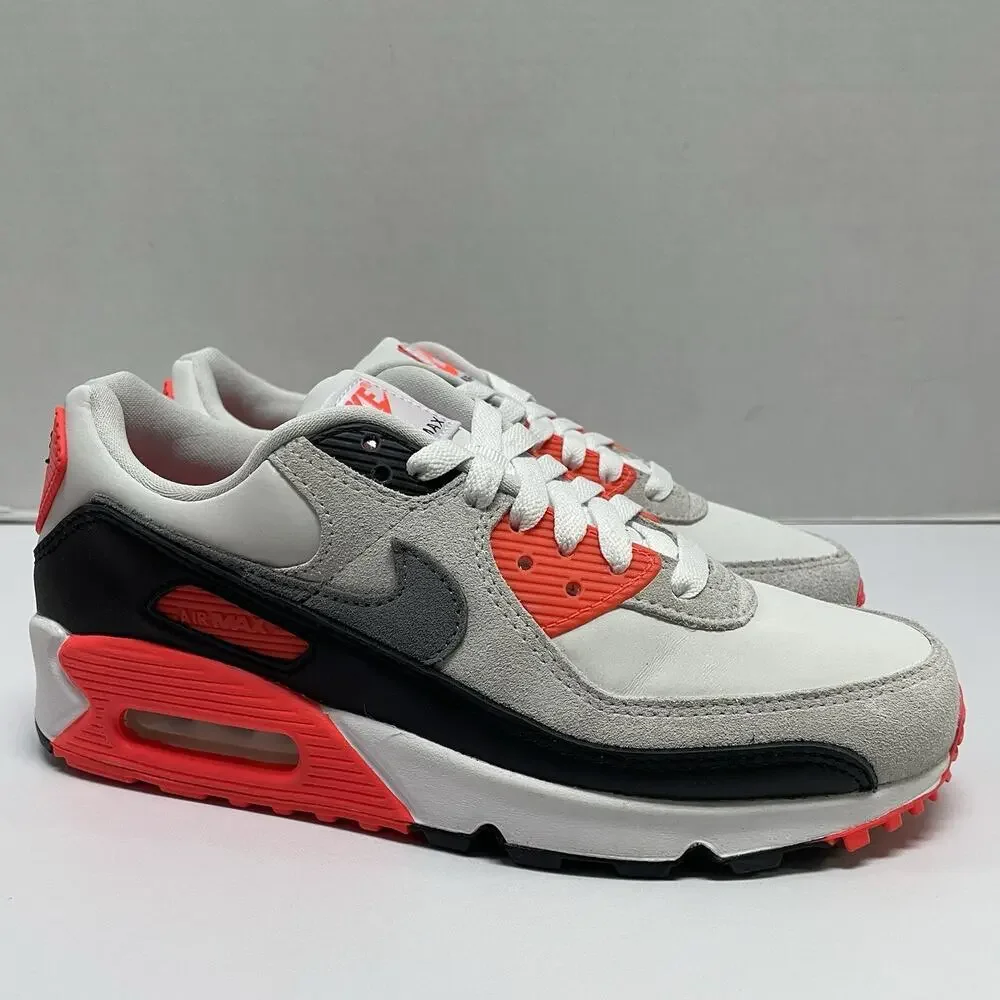 Nike Air Max 90 Infrared 3M 2026 IU1055 100 Size 6 Men Size 7.5 Women White Red